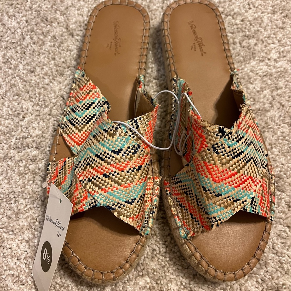 Multicolor Criss Cross Espadrilles